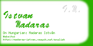 istvan madaras business card